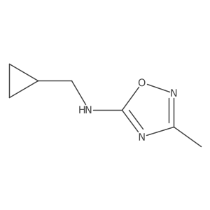 N-(cyclopropylmethyl)-3-methyl-1,2,4-oxadiazol-5-amine Structure