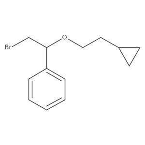 [2-Bromo-1-(2-cyclopropylethoxy)ethyl]benzene Structure