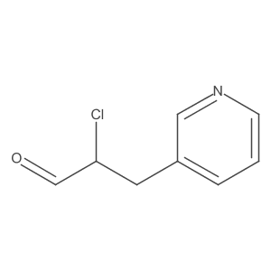 2-Chloro-3-(pyridin-3-yl)propanal Structure