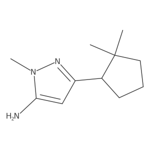 3-(2,2-Dimethylcyclopentyl)-1-methyl-1H-pyrazol-5-amine Structure