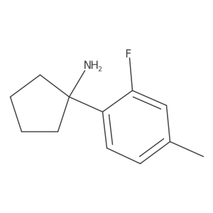 1-(2-Fluoro-4-methylphenyl)cyclopentan-1-amine Structure