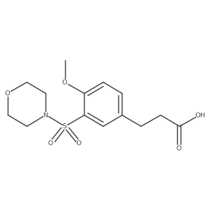 3-(4-Methoxy-3-(morpholinosulfonyl)phenyl)propanoic acid Structure