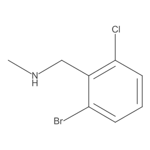 [(2-Bromo-6-chlorophenyl)methyl](methyl)amine结构式