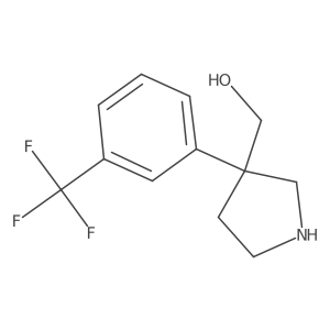 {3-[3-(Trifluoromethyl)phenyl]pyrrolidin-3-yl}methanol结构式