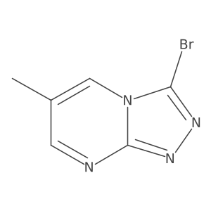 3-Bromo-6-methyl-[1,2,4]triazolo[4,3-a]pyrimidine结构式
