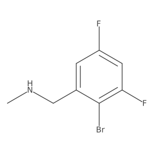 [(2-Bromo-3,5-difluorophenyl)methyl](methyl)amine Structure