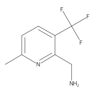2-Aminomethyl-6-methyl-3-(trifluoromethyl)pyridine Structure