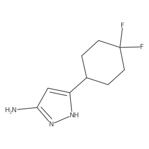 3-(4,4-Difluorocyclohexyl)-1H-pyrazol-5-amine Structure