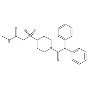 2-((1-(2,2-diphenylacetyl)piperidin-4-yl)sulfonyl)-N-methylacetamide Structure