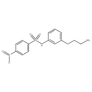 N-[3-(2-aminoethoxy)phenyl]-4-nitrobenzene-1-sulfonamide hydrochloride Structure