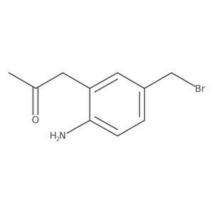 1-(2-Amino-5-(bromomethyl)phenyl)propan-2-one结构式