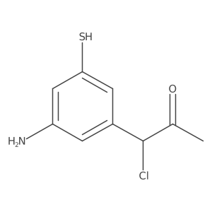 1-(3-Amino-5-mercaptophenyl)-1-chloropropan-2-one结构式