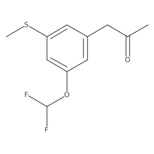 1-(3-(Difluoromethoxy)-5-(methylthio)phenyl)propan-2-one Structure