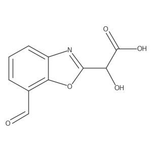 2-(Carboxy(hydroxy)methyl)benzo[d]oxazole-7-carboxaldehyde Structure