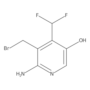 6-Amino-5-(bromomethyl)-4-(difluoromethyl)pyridin-3-ol Structure