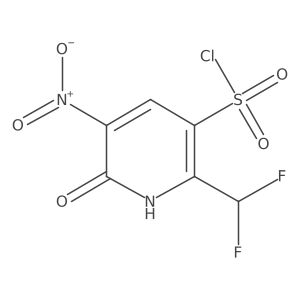 2-(Difluoromethyl)-6-hydroxy-5-nitropyridine-3-sulfonyl chloride结构式