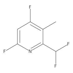 2-(Difluoromethyl)-4,6-difluoro-3-methylpyridine结构式