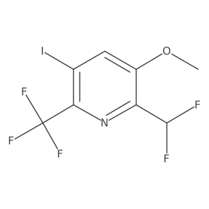 2-(Difluoromethyl)-5-iodo-3-methoxy-6-(trifluoromethyl)pyridine Structure
