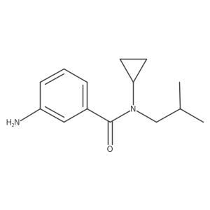 3-amino-N-cyclopropyl-N-(2-methylpropyl)benzamide结构式