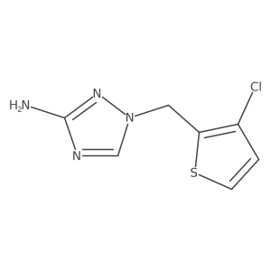 1-[(3-Chlorothiophen-2-yl)methyl]-1H-1,2,4-triazol-3-amine Structure