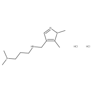 N-[(1,5-dimethylpyrazol-4-yl)methyl]-N',N'-dimethylpropane-1,3-diamine;dihydrochloride Structure