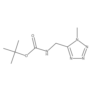 tert-Butyl ((1-methyl-1H-tetrazol-5-yl)methyl)carbamate结构式