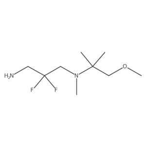 (3-Amino-2,2-difluoropropyl)(1-methoxy-2-methylpropan-2-yl)methylamine结构式