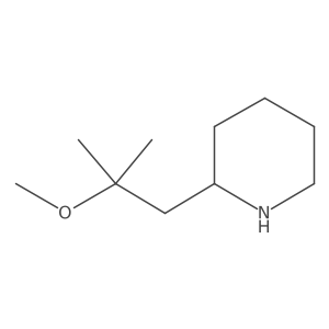 2-(2-Methoxy-2-methylpropyl)piperidine Structure