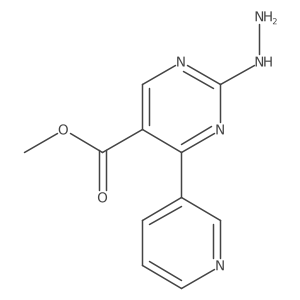 Methyl 2-hydrazinyl-4-pyridin-3-ylpyrimidine-5-carboxylate结构式