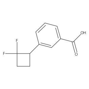3-(2,2-Difluorocyclobutyl)benzoic acid Structure