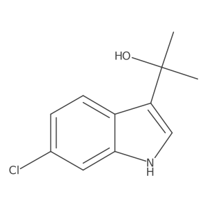 2-(6-chloro-1H-indol-3-yl)propan-2-ol结构式
