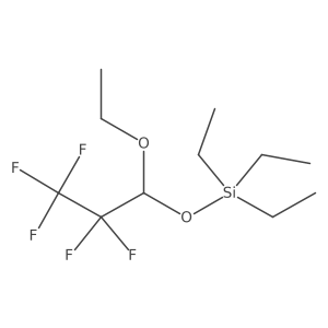 (1-Ethoxy-2,2,3,3,3-pentafluoropropoxy)triethylsilane Structure