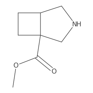 Methyl 3-azabicyclo[3.2.0]heptane-1-carboxylate结构式