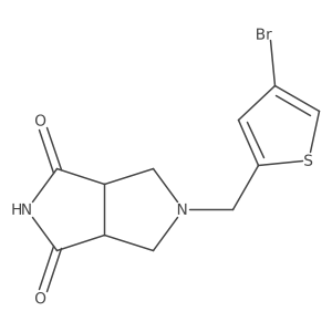 5-[(4-Bromothiophen-2-yl)methyl]-octahydropyrrolo[3,4-c]pyrrole-1,3-dione Structure