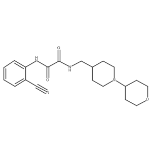 N1-(2-cyanophenyl)-N2-((1-(tetrahydro-2H-pyran-4-yl)piperidin-4-yl)methyl)oxalamide Structure