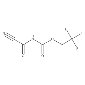 2,2,2-trifluoroethyl N-(cyanocarbonyl)carbamate结构式