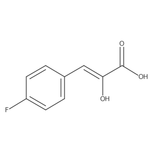 3-(4-Fluorophenyl)-2-hydroxyacrylic acid Structure