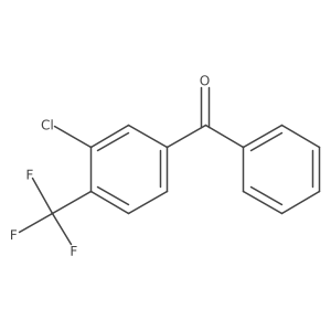 3-Chloro-4-(trifluoromethyl)benzophenone结构式