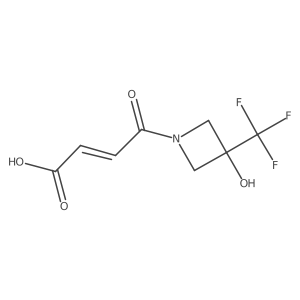 (E)-4-(3-hydroxy-3-(trifluoromethyl)azetidin-1-yl)-4-oxobut-2-enoic acid结构式