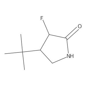 4-Tert-butyl-3-fluoropyrrolidin-2-one Structure