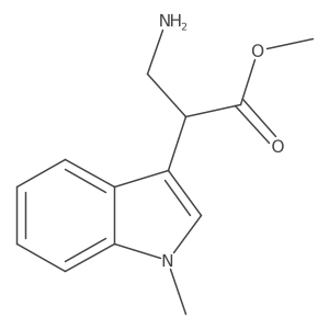 methyl 3-amino-2-(1-methyl-1H-indol-3-yl)propanoate Structure