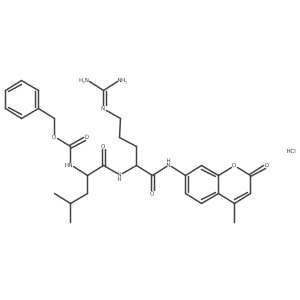 Z-Leu-Arg-AMC hydrochloride结构式
