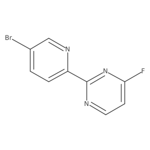2-(5-bromo-2-pyridyl)-4-fluoro-pyrimidine结构式