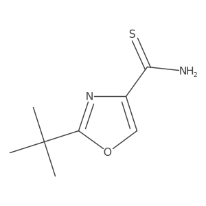 2-tert-Butyl-1,3-oxazole-4-carbothioamide结构式
