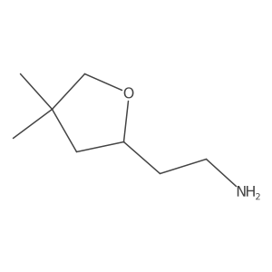 2-(4,4-Dimethyltetrahydrofuran-2-yl)ethan-1-amine Structure