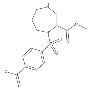 Methyl 1-(4-nitrobenzenesulfonyl)-1,4-diazepane-2-carboxylate Structure