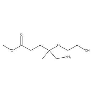 Methyl 5-amino-4-(2-hydroxyethoxy)-4-methylpentanoate Structure
