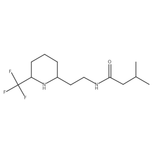 3-methyl-N-{2-[6-(trifluoromethyl)piperidin-2-yl]ethyl}butanamide结构式