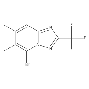 5-Bromo-6,7-dimethyl-2-(trifluoromethyl)-[1,2,4]triazolo[1,5-a]pyridine Structure