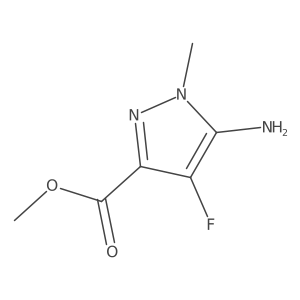 methyl 5-amino-4-fluoro-1-methyl-1H-pyrazole-3-carboxylate Structure